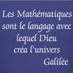 Citation Galilée mathématiques