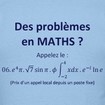 Des problèmes en maths ?
